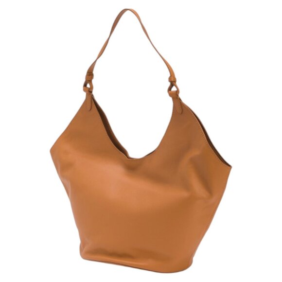 VIOLA CASTELLANI Made In Italy Leather Oval Bottom Hobo - Picture 3 of 3